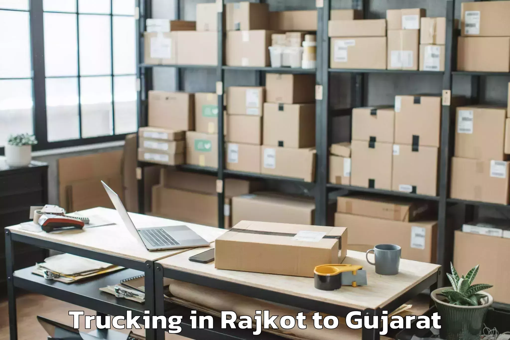 Book Rajkot to Lodhika Trucking